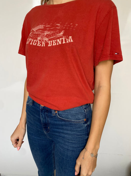 Tommy Hilfiger T-Shirt | Size Extra-Large | 100% Cotton | Short-Sleeve