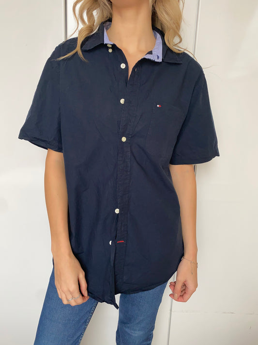 Tommy Hilfiger | Cotton | Short-Sleeve Shirt | Size Medium | Second-hand